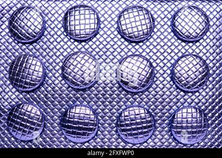 purple abstract background with buttons Stock Photo