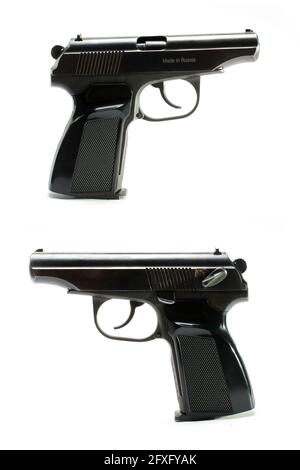 Gun, pistol isolated on white Stock Photo