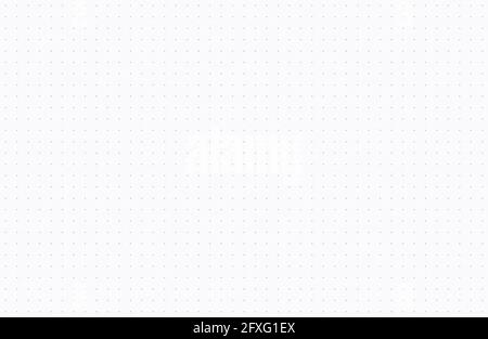 Dotted grid paper texture background. A seamless repeat pattern with real paper texture, ideal for a bullet journal backdrop or empty notebook templat Stock Photo
