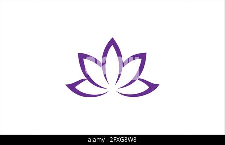Lotus Flower  icon Logo design vector template illustration Stock Vector