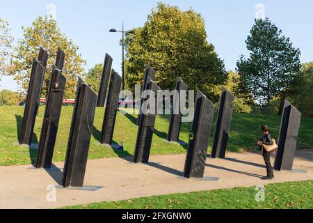 The New Zealand War Memorial in Hyde Park Corner, Piccadilly, London, England, UK. Stock Photo