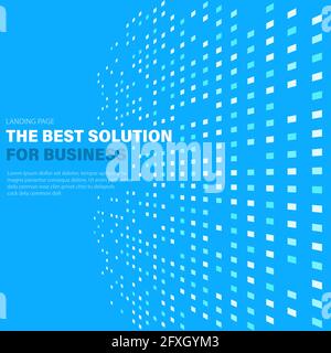 Best business solutions for business landing page, web banner Stock Vector