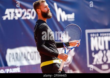 Parma, Italy. 27th May, 2021. Benoit Paire during double tennis match ATP 250 during ATP 250 Emilia Romagna Open 2021, Tennis Internationals in Parma, Italy, May 27 2021 Credit: Independent Photo Agency/Alamy Live News Stock Photo