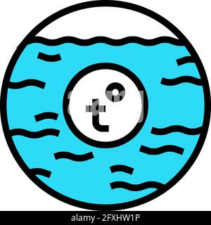 adjust shower temperature color icon vector illustration Stock Vector