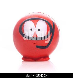 SWINDON, UK - MAY 27, 2021: Red Nose Day - Red Nose for the Comic Relief fund-raising day Stock Photo