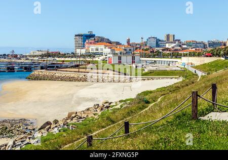 Cityscape of Povoa de Varzim, Porto district, North Region, Portugal Stock Photo