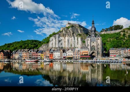 View of picturesque Dinant town. Belgium