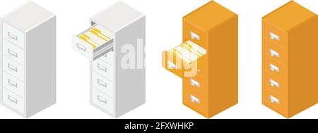 Library or archive reference card catalog. Database, knowledge base concept Stock Vector