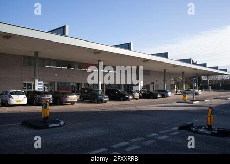 Milton Keynes Central Bus Station in Buckinghamshire in the UK Stock Photo