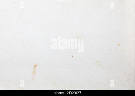 Old white paper with stains texture background Stock Photo