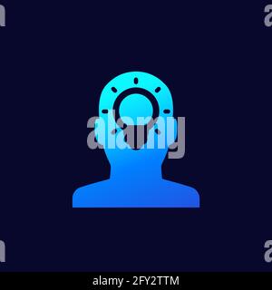idea, insight icon for web Stock Vector