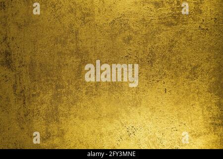 Grunge Vintage Background Dark Golden Yellow Color Stock Photo