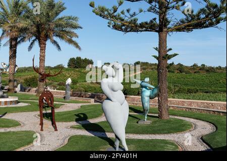 sculptures at Quinta dos Vales, Estômbar, Algarve, Portugal Stock Photo