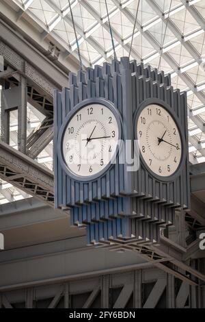 The Moynihan Train Hall (MTH) is located in the historic James A. Farley Post Office Building, New York City, USA Stock Photo