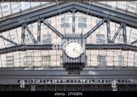 The Moynihan Train Hall (MTH) is located in the historic James A. Farley Post Office Building, New York City, USA Stock Photo