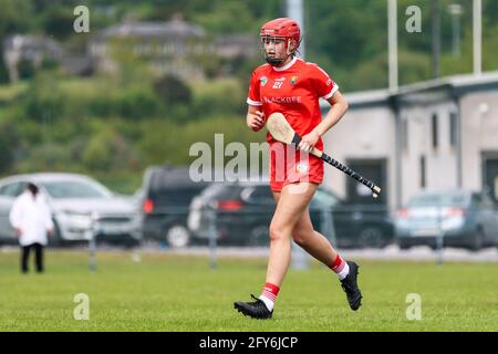 May 22nd, 2021, Castle Road Camogie Grounds, Cork, Ireland - Camogie League Division 2: Cork (2-14) vs Kerry (0-05) Stock Photo
