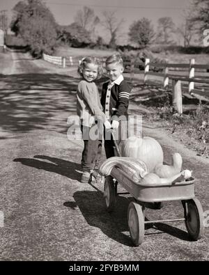 https://l450v.alamy.com/450v/2fyb9mm/1950s-two-smiling-young-kids-boy-girl-brother-sister-in-blue-jeans-looking-at-camera-pulling-wagon-full-of-pumpkins-and-gourds-c4928-har001-hars-sister-1-wagon-juvenile-cute-style-friend-teamwork-joy-lifestyle-females-brothers-youths-rural-healthiness-home-life-nature-transport-friendship-full-length-half-length-persons-males-siblings-sisters-transportation-agriculture-bw-eye-contact-harvesting-happiness-pumpkins-and-fall-season-sibling-gourd-friendly-youngsters-varsity-sweater-october-charming-cooperation-gourds-growth-juveniles-season-togetherness-youngster-autumnal-black-and-white-2fyb9mm.jpg