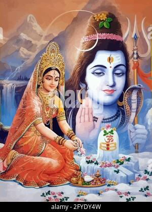 god Surya power of sun hinduism mythology illustration Stock Photo - Alamy