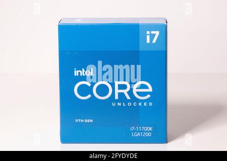 Intel Core i7 11th Gen Processor Stock Photo
