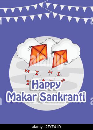 Indian Festival Makar Sankranti Stock Vector