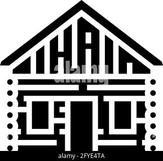 barndominium house glyph icon vector illustration Stock Vector Image ...