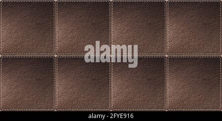 brown color square shape design 3D illustration image Stock Photo