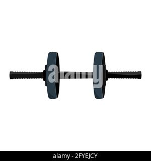 Dumbbells isolated on a white background. Dumbbell vector icon. Stock Vector