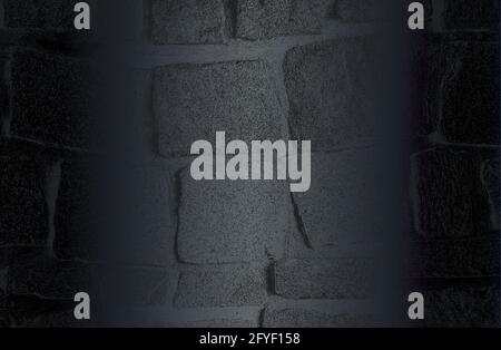 Luxury black metal gradient background with distressed stones, rocks, pebbles, macadam texture. Vector illustration Stock Vector