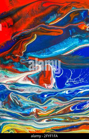 Abstract vertical watercolor background with mixed colors Stock Photo