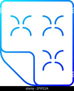 Duvet gradient linear vector icon Stock Vector