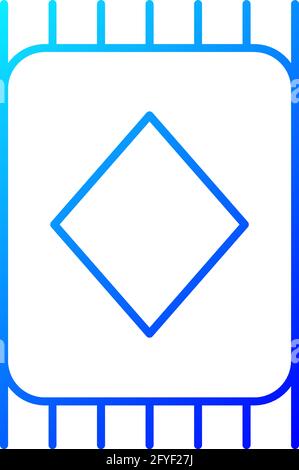 Carpet gradient linear vector icon Stock Vector