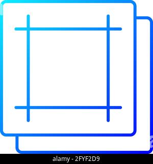 Napkin gradient linear vector icon Stock Vector