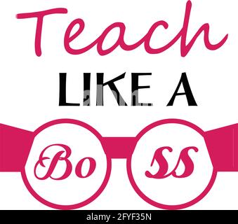 Teacher Appreciation for print or use as poster, card, flyer or T Shirt Stock Vector