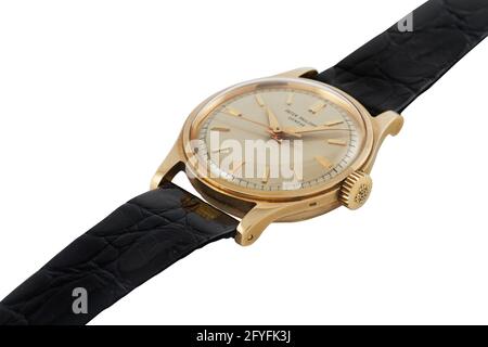 MANILA, PHILIPPINES - May 04, 2015: Expensive luxury watch isolated on white background Stock Photo