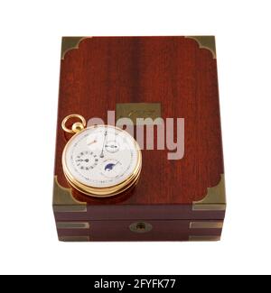 MANILA, PHILIPPINES - May 04, 2015: Expensive luxury watch isolated on white background Stock Photo