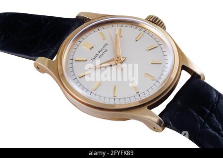 MANILA, PHILIPPINES - May 04, 2015: Expensive luxury watch isolated on white background Stock Photo