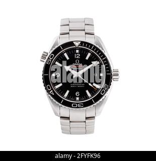 MANILA, PHILIPPINES - May 04, 2015: Expensive luxury watch isolated on white background Stock Photo