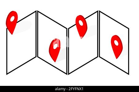 Navigation vector icon. GPS navigation icon Stock Vector