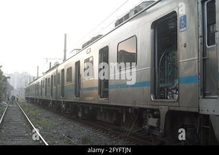 May 28 21 Rio De Janeiro Rio De Janeiro Brasil Int Fire Hits Supervia Train And Leaves Injured In Rio De Janeiro May 28 21 Rio De Janeiro Brazil Technicians Make Repairs