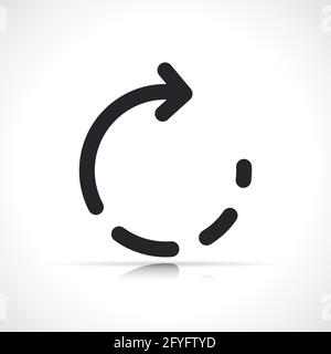refresh or reload line icon isolated design Stock Vector