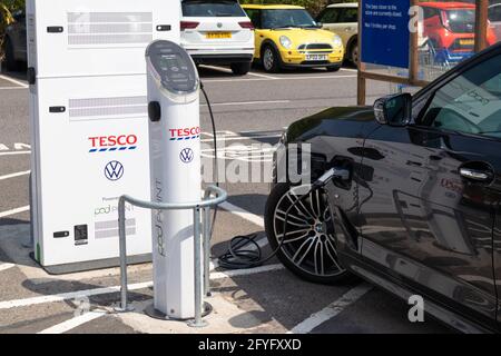 Tesco electric store charging points