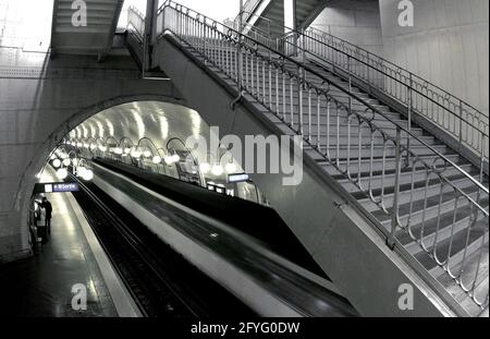 FRANCE. PARIS (75) STATION CITE, PLACE LOUIS-LEPINE. THE STATION WAS OPENED ON 10 DECEMBER 1910. HIS NAME IS DUE TO ITS POSITION ON THE ISLAND OF THE Stock Photo