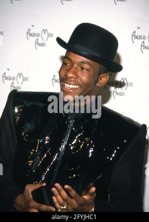 Bobby Brown at the 17th Annual American Music Awards on January 22, 1990 at Shrine Auditorium in Los Angeles, California. Credit: Ralph Dominguez/MediaPunch Stock Photo