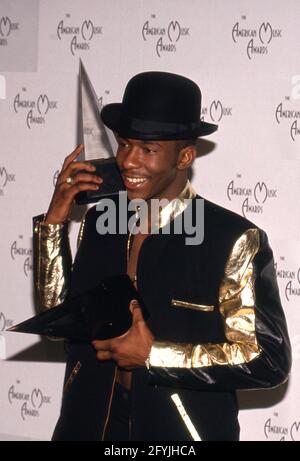 Bobby Brown at the 17th Annual American Music Awards on January 22, 1990 at Shrine Auditorium in Los Angeles, California. Credit: Ralph Dominguez/MediaPunch Stock Photo