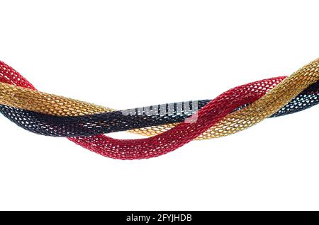 colored lines on a white background Stock Photo