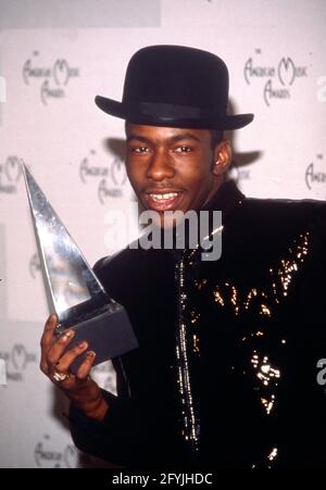 Bobby Brown at the 17th Annual American Music Awards on January 22, 1990 at Shrine Auditorium in Los Angeles, California. Credit: Ralph Dominguez/MediaPunch Stock Photo