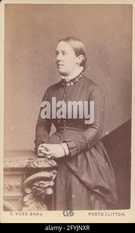 Victorian Clifton, Bristol CDV (Carte De Visite) Showing a Young Lady. Stock Photo