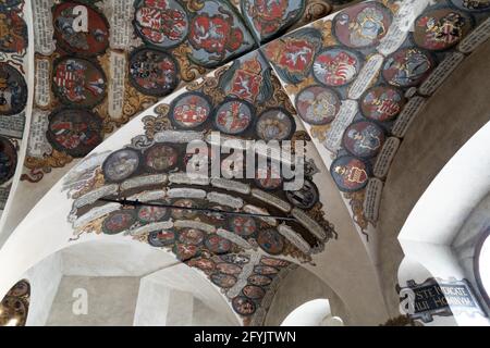 Prague dome caste building detail close up Stock Photo