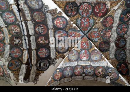 Prague dome caste building detail close up Stock Photo