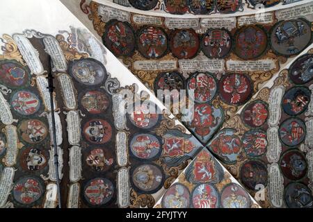 Prague dome caste building detail close up Stock Photo